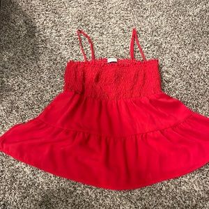 Paper crane red tank top